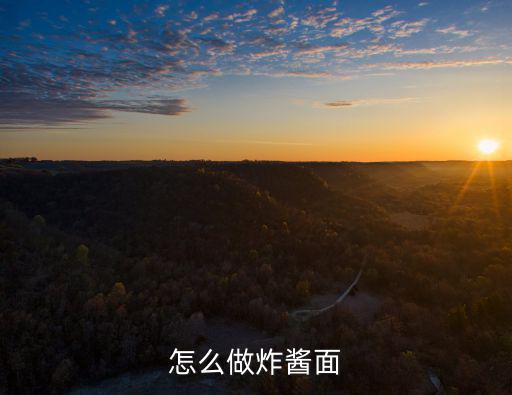 怎么做炸醬面