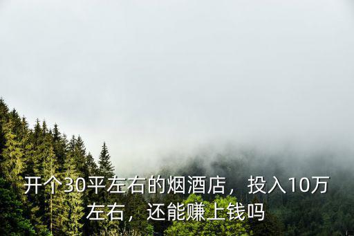 鄭州開個煙酒店得多少錢,開個30平左右的煙酒店