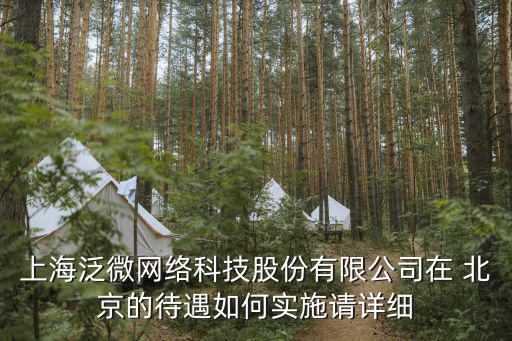 上海泛微，上海泛微網絡科技股份有限公司在 北京的待遇如何實施請詳細