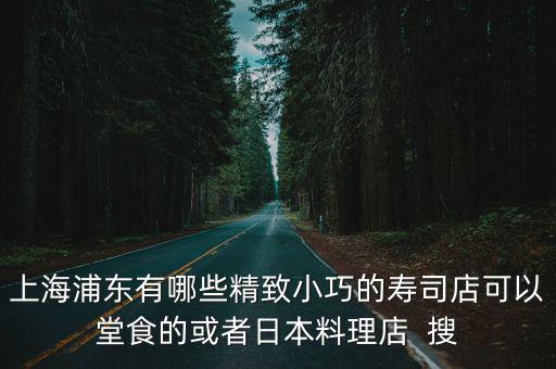 上海浦東有哪些精致小巧的壽司店可以堂食的或者日本料理店  搜