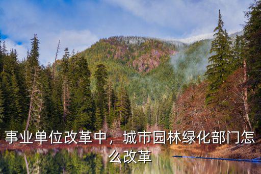 河南園林局怎么改革,城市園林綠化部門怎么改革