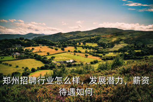 鄭州招聘行業(yè)怎么樣，發(fā)展?jié)摿Γ劫Y待遇如何