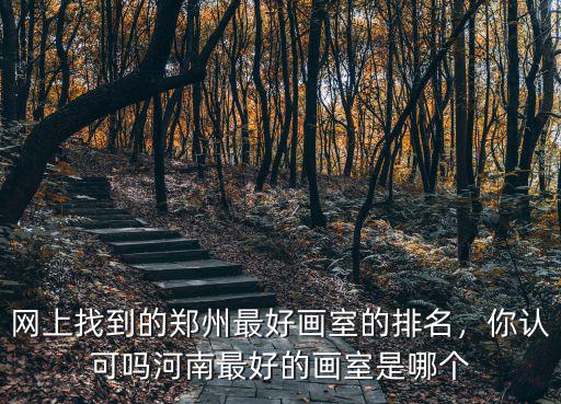 網上找到的鄭州最好畫室的排名，你認可嗎河南最好的畫室是哪個