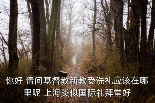你好 請問基督教新教受洗禮應該在哪里呢 上海類似國際禮拜堂好