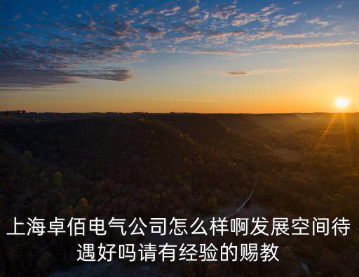 上海1005347Z空間，上海卓佰電氣公司怎么樣啊發展空間待遇好嗎請有經驗的賜教