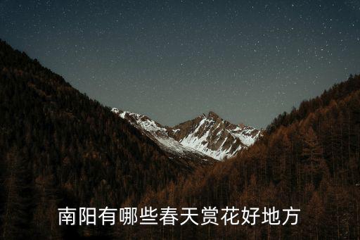 南陽(yáng)有哪些春天賞花好地方
