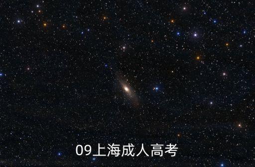 09上海成人高考