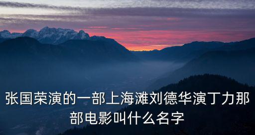 張國(guó)榮演的一部上海灘劉德華演丁力那部電影叫什么名字