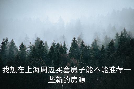 上海新房源，上海新房價