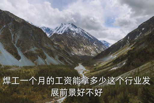 焊工一個月的工資能拿多少這個行業發展前景好不好
