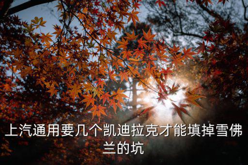 上汽通用要幾個凱迪拉克才能填掉雪佛蘭的坑