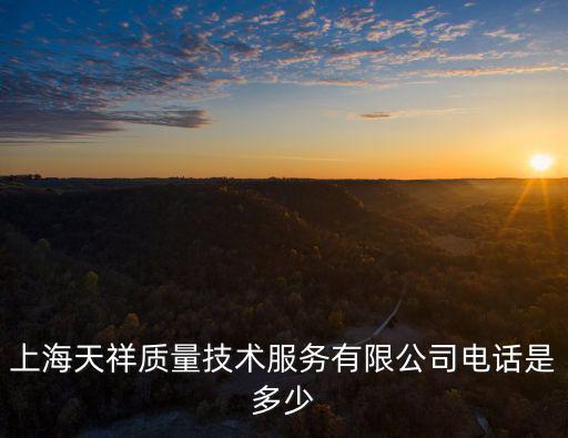 上海天祥質量技術服務有限公司電話是多少