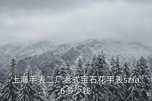 上海手表二廠老式寶石花手表szia6多少錢