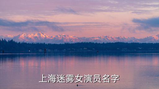 上海迷霧女演員名字