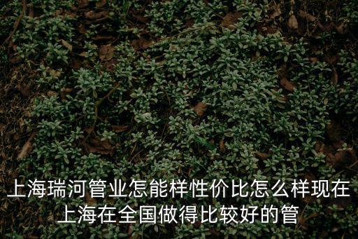 上海瑞河管業怎能樣性價比怎么樣現在上海在全國做得比較好的管