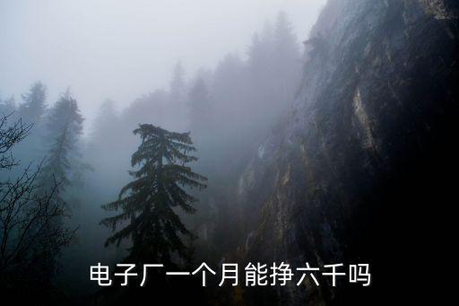 電子廠一個(gè)月能掙六千嗎