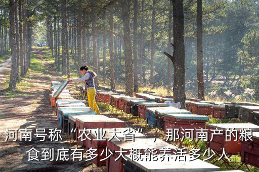 河南號稱“農業大省”，那河南產的糧食到底有多少大概能養活多少人