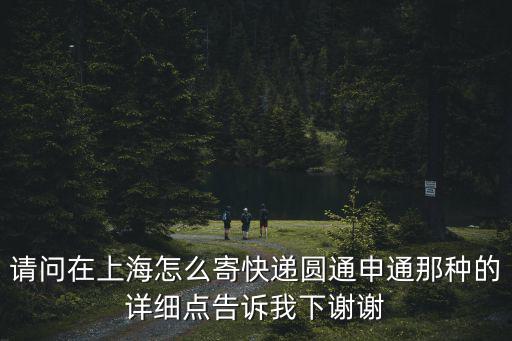 請問在上海怎么寄快遞圓通申通那種的詳細(xì)點(diǎn)告訴我下謝謝