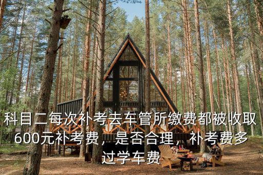 河南洛陽科目二補考費多少錢,補考費每次交了多少錢