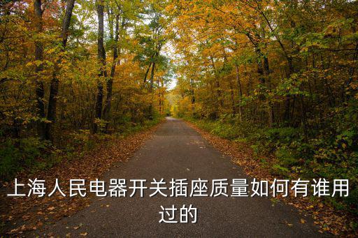 上海人民電器開關(guān)插座質(zhì)量如何有誰用過的
