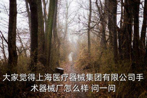 大家覺得上海醫療器械集團有限公司手術器械廠怎么樣 問一問