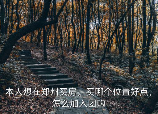 本人想在鄭州買房，買哪個位置好點，怎么加入團購