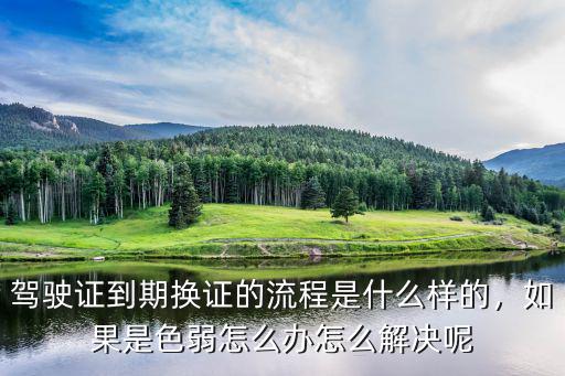 南陽色弱怎么換證,駕駛證到期換證時