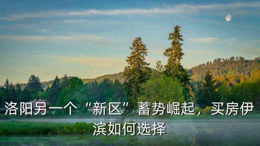 洛陽(yáng)哪里屬于新區(qū),鄭州鄭東新區(qū)和洛陽(yáng)新區(qū)