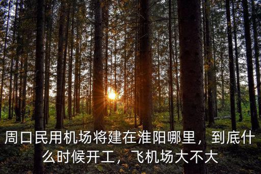 周口的飛機(jī)場在哪里,周口民用機(jī)場將建在淮陽哪里