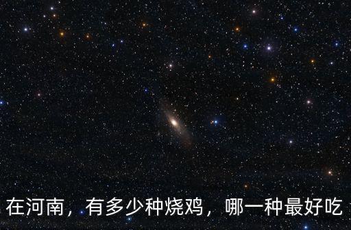 在河南，有多少種燒雞，哪一種最好吃