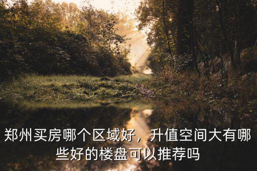 鄭州買房哪個(gè)區(qū)域好，升值空間大有哪些好的樓盤可以推薦嗎