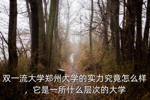 鄭州的大學(xué)怎么了,它是一所什么層次的大學(xué)