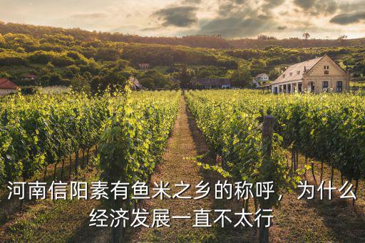 河南信陽(yáng)市怎么發(fā)展,河南信陽(yáng)素有魚米之鄉(xiāng)的稱呼