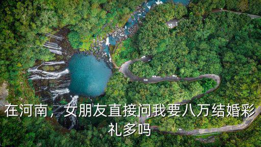 在河南，女朋友直接問我要八萬結婚彩禮多嗎