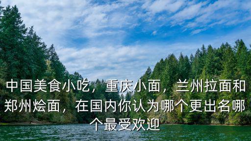 鄭州最好吃的重慶小面在哪里,蘭州拉面和鄭州燴面
