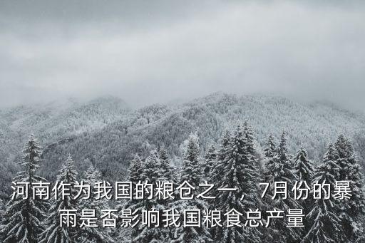 河南提供了我國多少的糧食,那河南產的糧食到底有多少