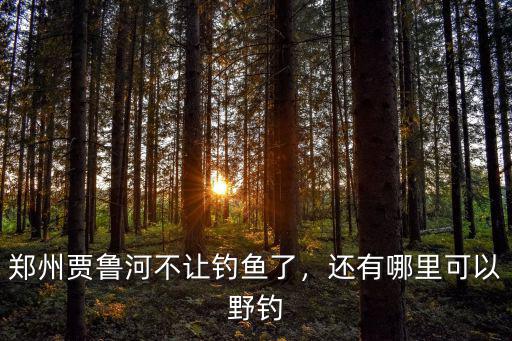 鄭州賈魯河哪里出魚,鄭州賈魯河不讓釣魚了