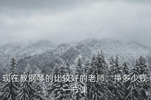 現在教鋼琴的比較好的老師，掙多少錢一節課