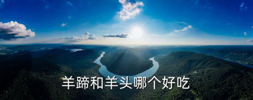 羊蹄和羊頭哪個好吃