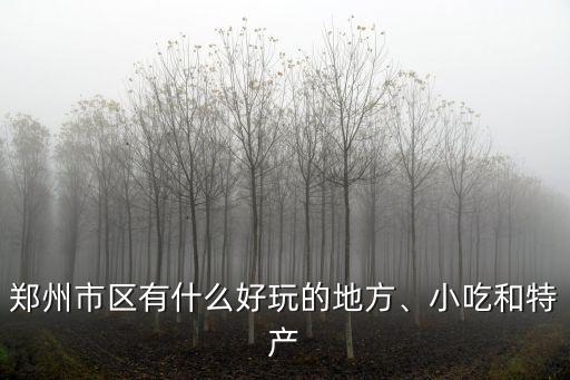 鄭州市區有什么好玩的地方、小吃和特產