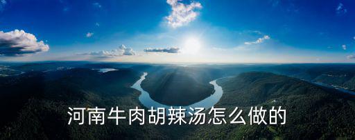 河南壓板牛肉怎么做,河南牛肉胡辣湯怎么做的