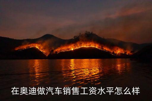 在奧迪做汽車銷售工資水平怎么樣