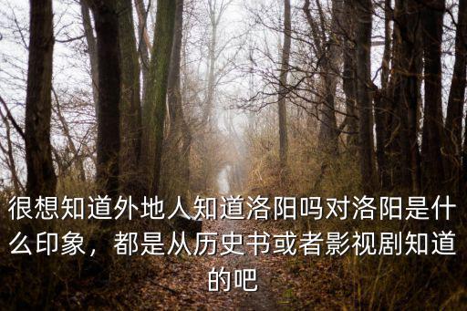 洛陽媽廚印象怎么樣,對洛陽是什么印象