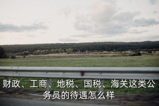 財政、工商、地稅、國稅、海關這類公務員的待遇怎么樣