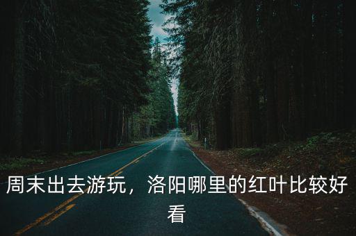 周末出去游玩，洛陽哪里的紅葉比較好看
