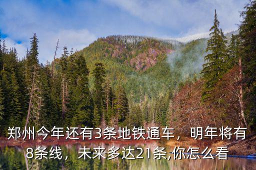 鄭州今年還有3條地鐵通車，明年將有8條線，未來多達(dá)21條,你怎么看