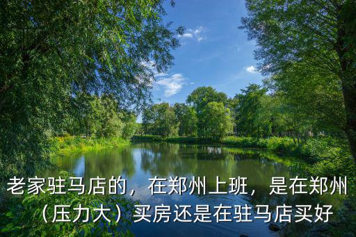老家駐馬店的，在鄭州上班，是在鄭州（壓力大）買房還是在駐馬店買好