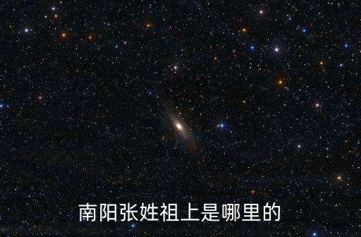 金冬江是南陽哪里人,南陽張姓祖上是哪里的