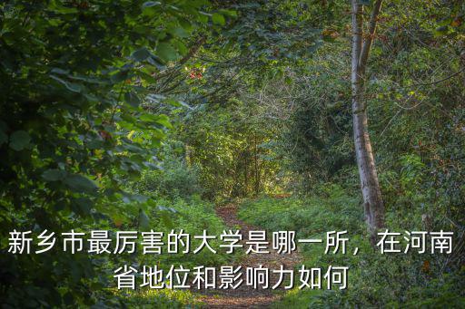 新鄉(xiāng)市最厲害的大學(xué)是哪一所，在河南省地位和影響力如何