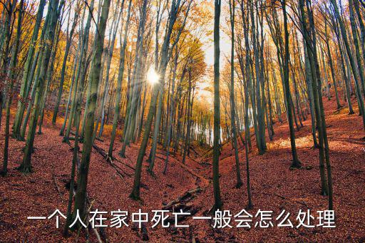 一個(gè)人在家中死亡一般會(huì)怎么處理